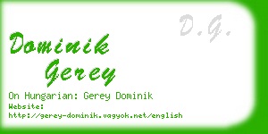 dominik gerey business card